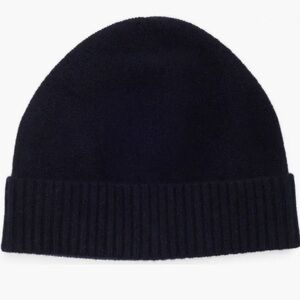VINCE BOILED CASHMERE CUFF BEANIE NAVY - OS